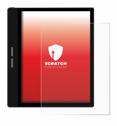 Image of the device Bigme B751C with a wide variety of screen protectors.