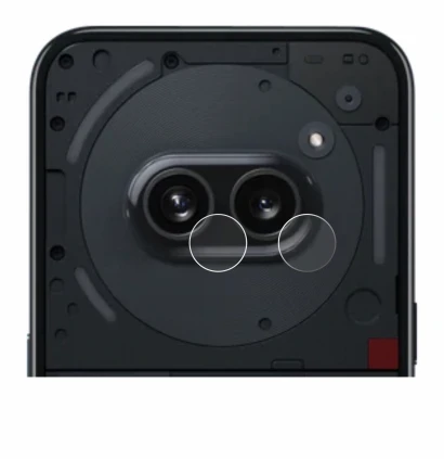Image of the device Nothing Phone (2a) (ONLY Camera Lens) with a wide variety of screen protectors.