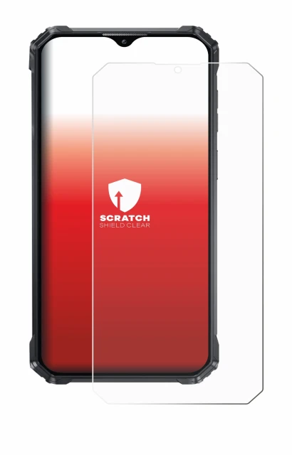 Image of the device Oukitel WP36 with a wide variety of screen protectors.