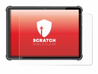 Image of the device Oukitel RT6 with a wide variety of screen protectors.