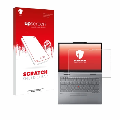 Front side of a product packaging with the brand logo upscreen. Next to it is the device Lenovo ThinkPad X1 2-in-1 Gen 9 14" s