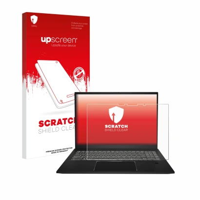 Front side of a product packaging with the brand logo upscreen. Next to it is the device MSI Summit E16 AI Studio shown with t