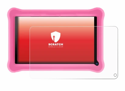 Image of the device Sannuo K708 7" with a wide variety of screen protectors.