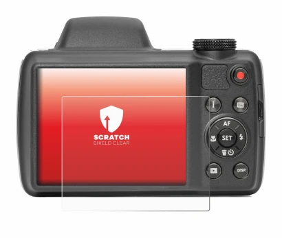 Image of the device Kodak Pixpro AZ528 with a wide variety of screen protectors.