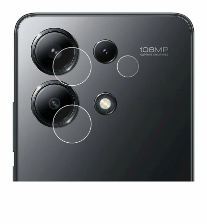 Image of the device Xiaomi Redmi Note 13 4G (ONLY Camera Lens) with a wide variety of screen protectors.