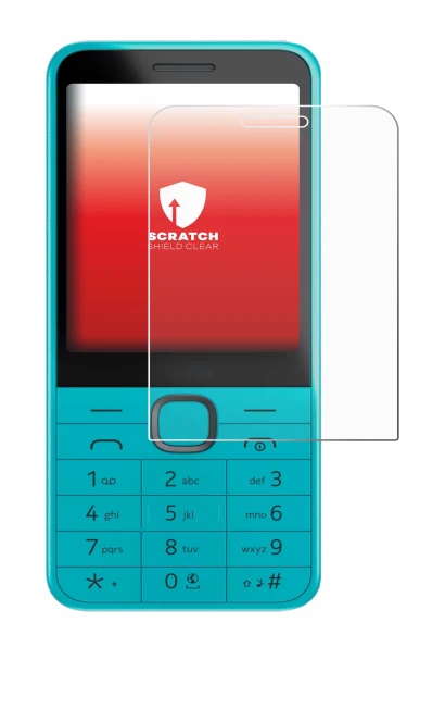 Image of the device Nokia 235 4G (2024) with a wide variety of screen protectors.
