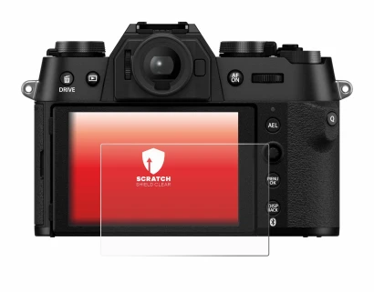Image of the device Fujifilm X-T50 with a wide variety of screen protectors.