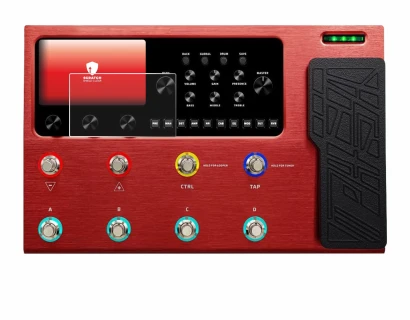 Image of the device Valeton GP-200R with a wide variety of screen protectors.