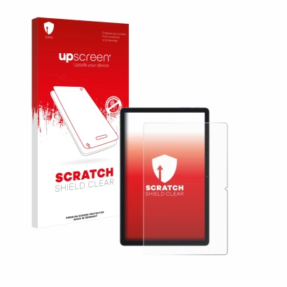 Front side of a product packaging with the brand logo upscreen. Next to it is the device Blackview Tab 80 shown with the corre