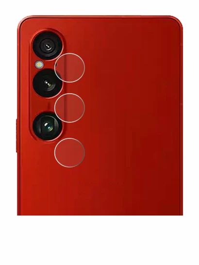 Image of the device Sony Xperia 1 VI (ONLY Camera Lens) with a wide variety of screen protectors.