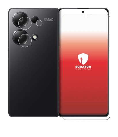 Image of the device Xiaomi Redmi Note 13 Pro 4G (Front+Camera) with a wide variety of screen protectors.