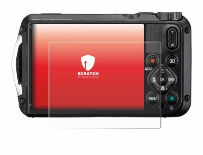 Image of the device Ricoh Pentax WG-8 with a wide variety of screen protectors.