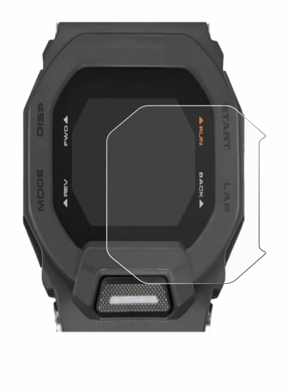 Image of the device Casio G-Shock GBD-200 with a wide variety of screen protectors.