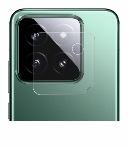 Image of the device Xiaomi 14 (ONLY Camera Lens) with a wide variety of screen protectors.