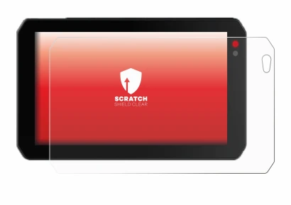 Image of the device Chigee AIO-5 Lite with a wide variety of screen protectors.