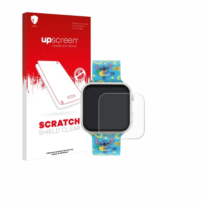 Front side of a product packaging with the brand logo upscreen. Next to it is the device Disney Stitch LAS4038 shown with the
