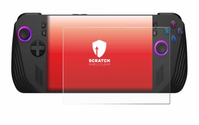 Image of the device ASUS ROG Ally X (2024) with a wide variety of screen protectors.