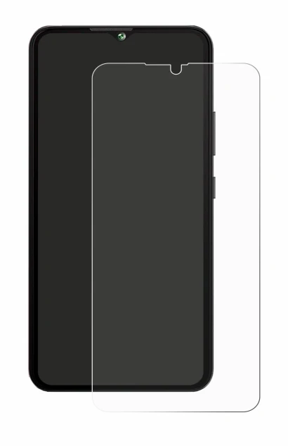 Image of the device Cubot A10 with a wide variety of screen protectors.