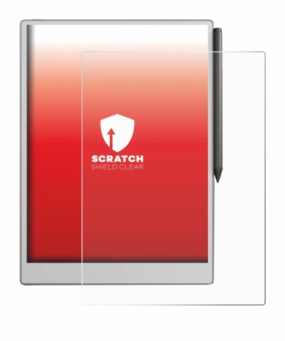 Image of the device reMarkable Paper Pro with a wide variety of screen protectors.