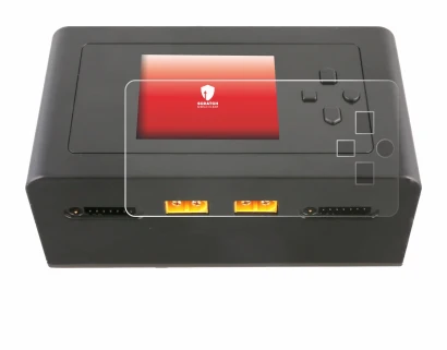Image of the device Gens Ace IMARS D300 with a wide variety of screen protectors.