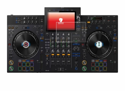 Image of the device AlphaTheta XDJ-AZ with a wide variety of screen protectors.