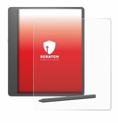 Image of the device Amazon Kindle Scribe 2024 with a wide variety of screen protectors.