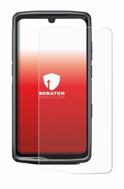 Image of the device Crosscall Stellar M6E with a wide variety of screen protectors.