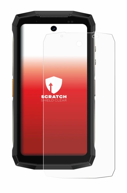 Image of the device Ulefone Armor Mini 20 Pro with a wide variety of screen protectors.