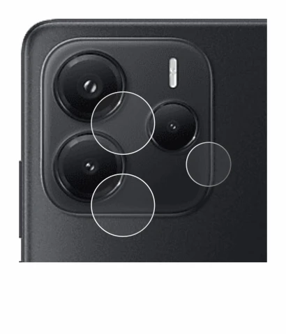 Image of the device Xiaomi Redmi Note 14 (ONLY Camera Lens) with a wide variety of screen protectors.