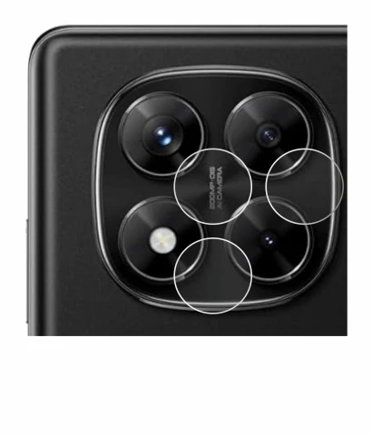 Image of the device Xiaomi Redmi Note 14 Pro (ONLY Camera Lens) with a wide variety of screen protectors.