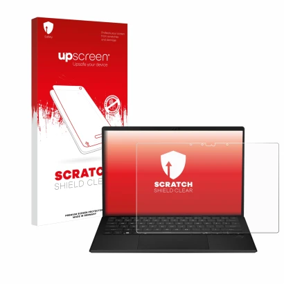 Front side of a product packaging with the brand logo upscreen. Next to it is the device ASUS ROG Flow Z13 2025 shown with the