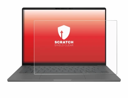 Image of the device ASUS ZenBook A14 UX3407 with a wide variety of screen protectors.