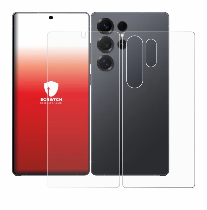 Image of the device Samsung Galaxy S25 Ultra (Front+Back) with a wide variety of screen protectors.