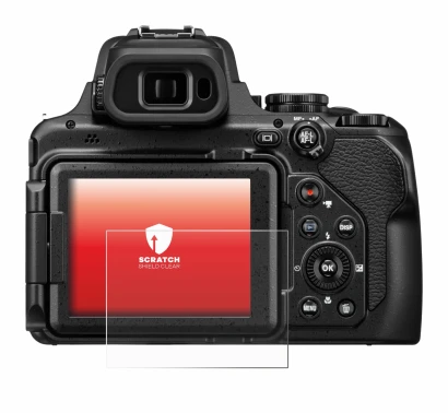 Image of the device Nikon Coolpix P1100 with a wide variety of screen protectors.