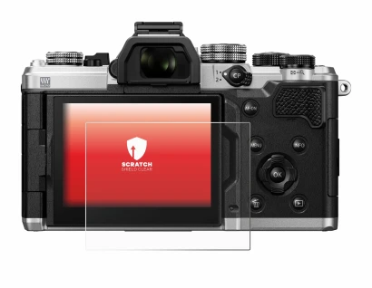 Image of the device OM System OM-3 with a wide variety of screen protectors.