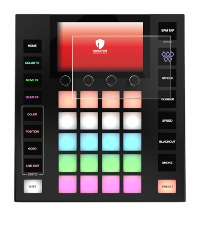 Image of the device Wolfmix W1 MK2 with a wide variety of screen protectors.