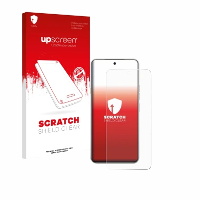 Front side of a product packaging with the brand logo upscreen. Next to it is the device Tecno Camon 40 Premier shown with the