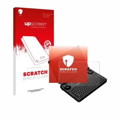 Front side of a product packaging with the brand logo upscreen. Next to it is the device GPD Win Mini (2025) shown with the co