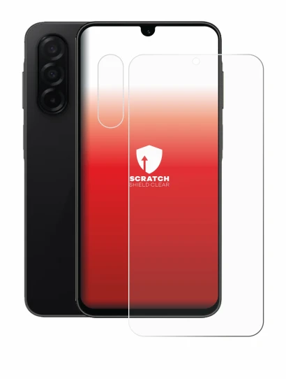 Image of the device Samsung Galaxy A26 5G Enterprise Edition (Front+Camera) with a wide variety of screen protectors.