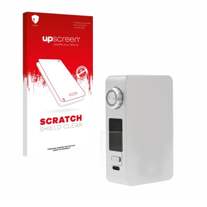 Front side of a product packaging with the brand logo upscreen. Next to it is the device Lost Vape Centaurus M200 shown with t