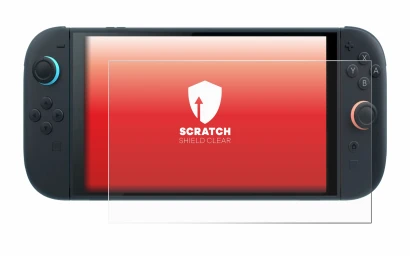 Image of the device Nintendo Switch 2 with a wide variety of screen protectors.