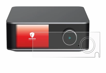 Image of the device WiiM Ultra with a wide variety of screen protectors.