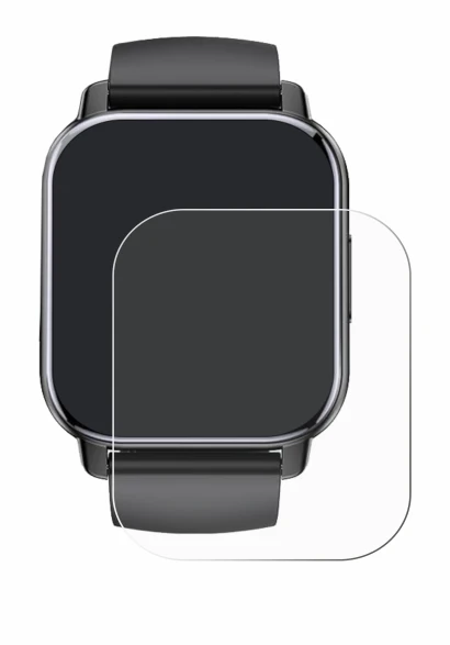 Image of the device Poounur T80 1.95" with a wide variety of screen protectors.