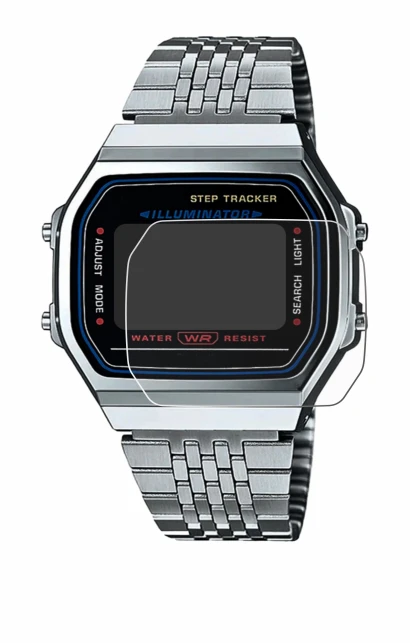 Image of the device Casio iconic ABL-100WE-1A with a wide variety of screen protectors.