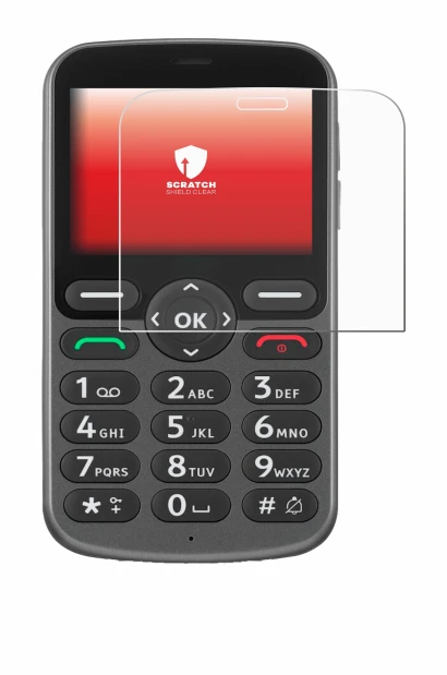 Image of the device Doro 1380 with a wide variety of screen protectors.