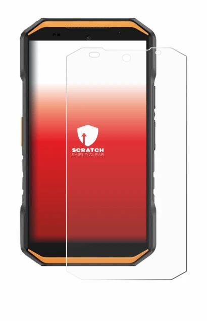 Image of the device Ulefone Armor X32 Pro with a wide variety of screen protectors.
