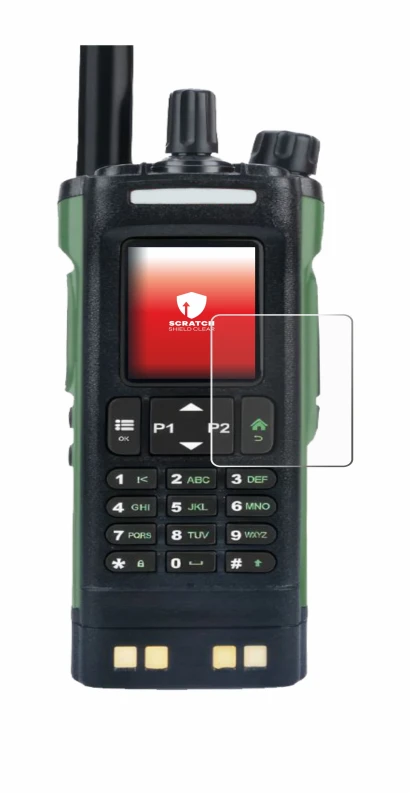 Image of the device Baofeng DM-32 with a wide variety of screen protectors.