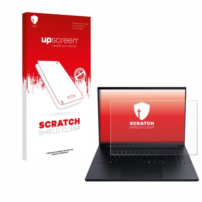 Front side of a product packaging with the brand logo upscreen. Next to it is the device Razer Blade 18 2025 shown with the co