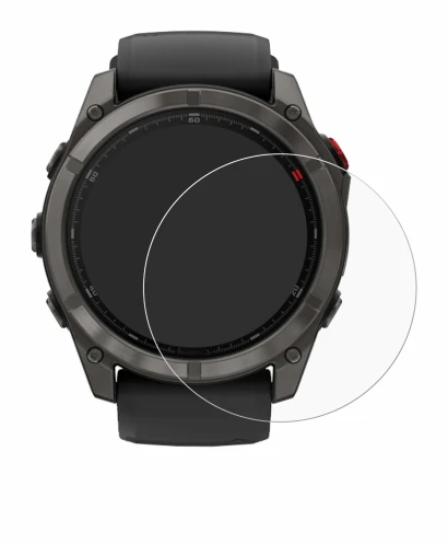 Image of the device Garmin Fenix 8 Pro AMOLED (47 mm) with a wide variety of screen protectors.
