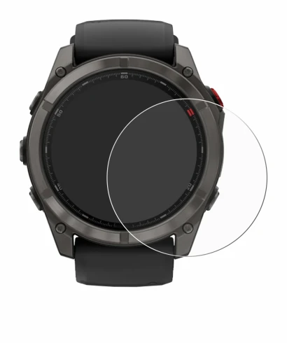 Image of the device Garmin Fenix 8 Pro MicroLED (51 mm) with a wide variety of screen protectors.